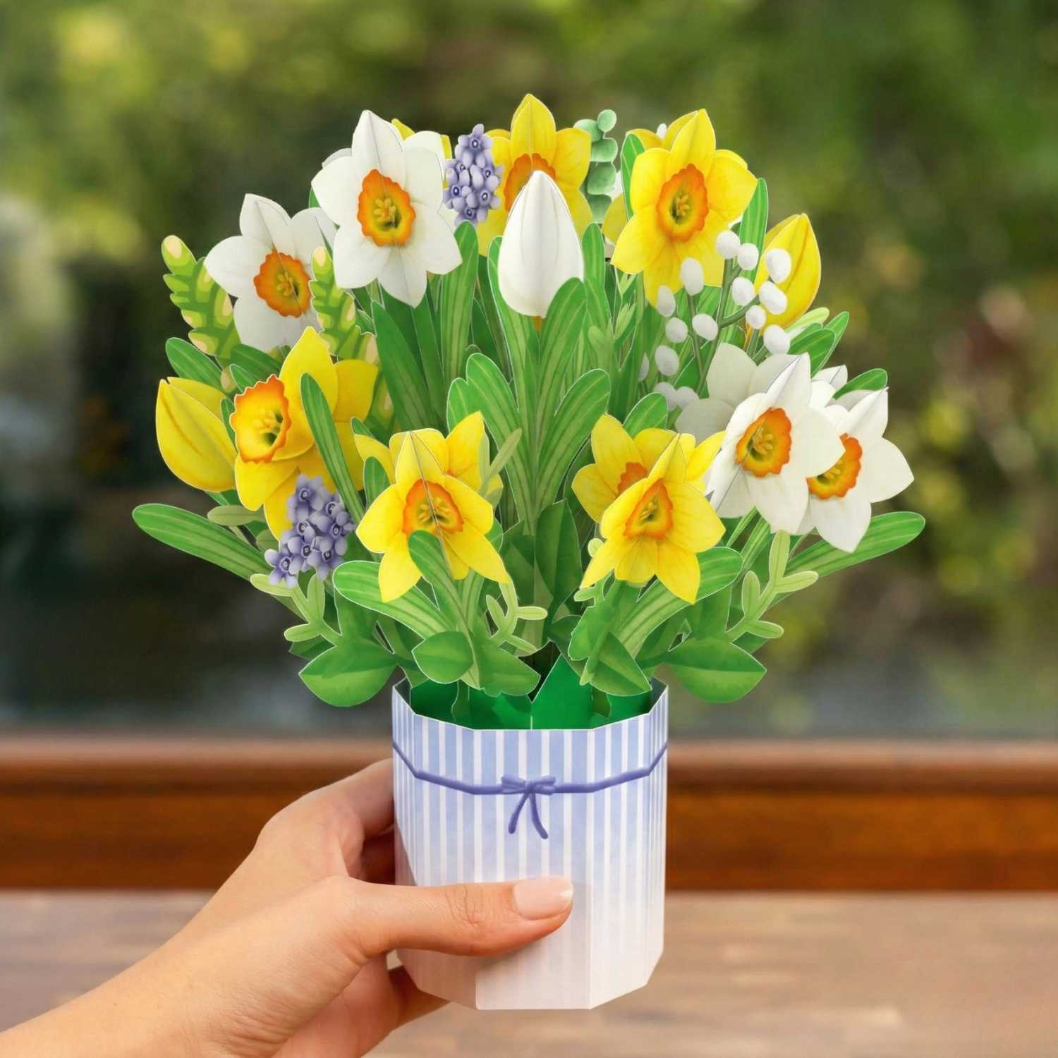Osterglocken Pop-Up Blumenstrauß