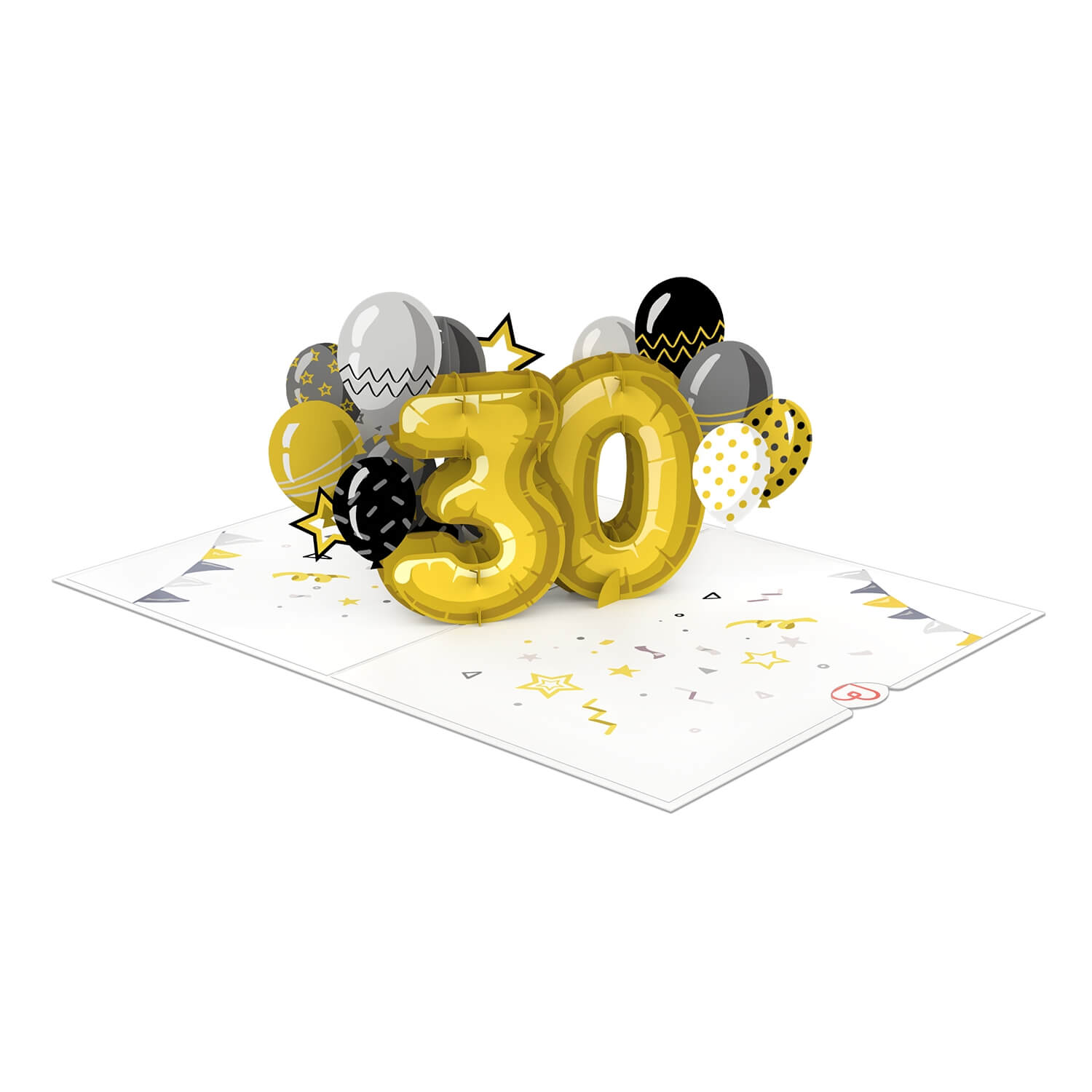 Carte pop-up 30ème anniversaire
