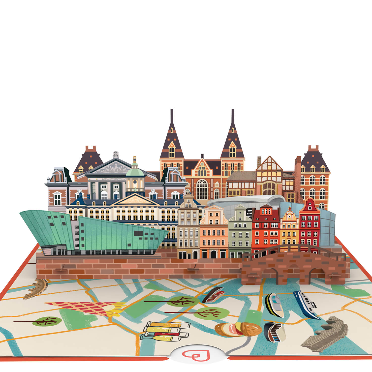 Amsterdam Pop-Up Karte
