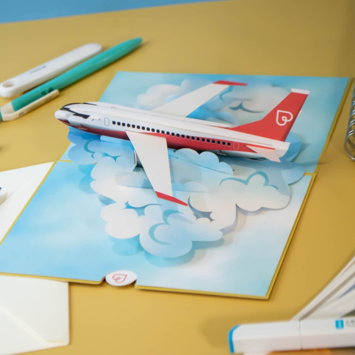 Carte pop-up avion