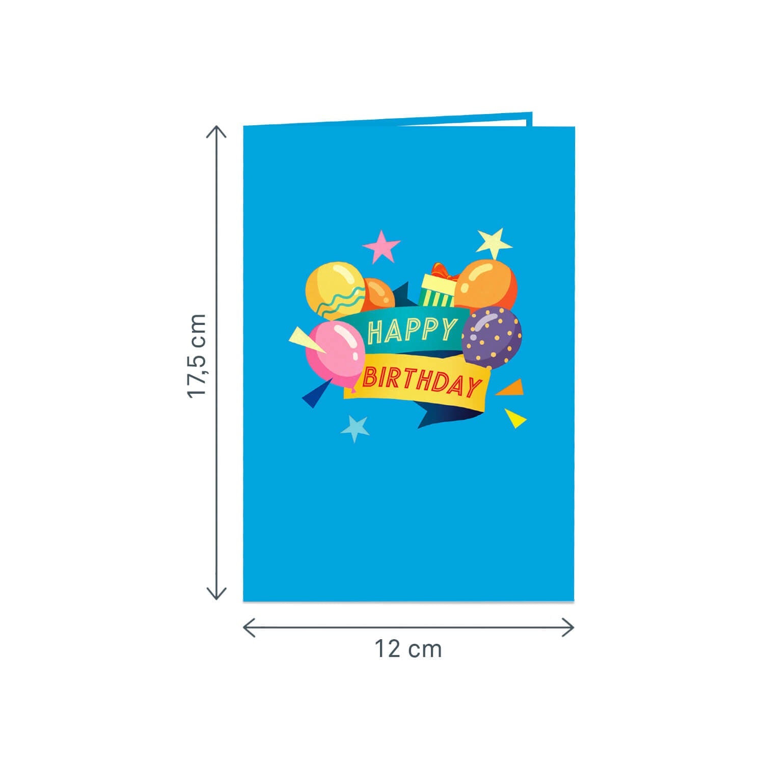 Carte pop-up voiture d'anniversaire