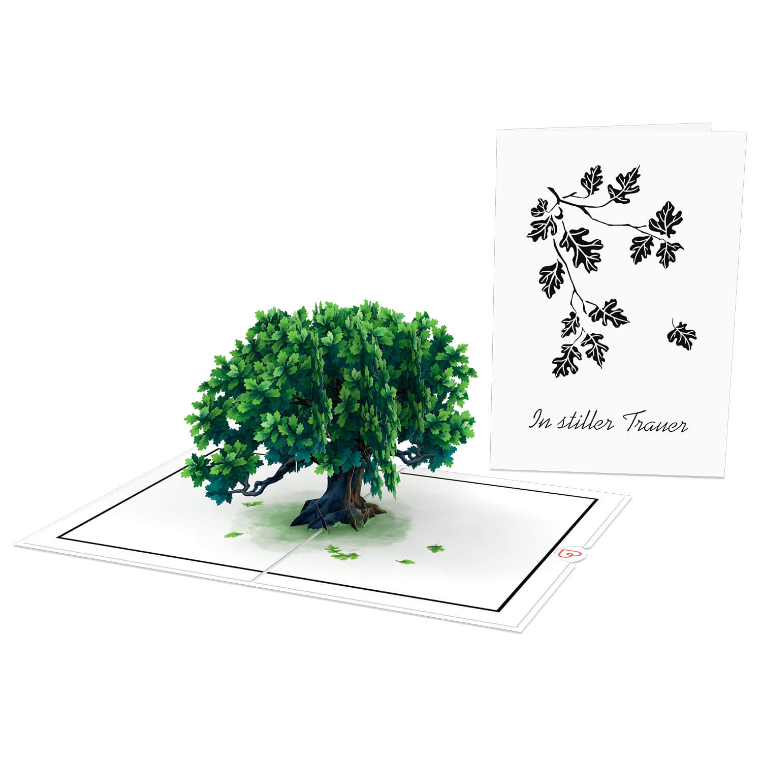 In Stiller Trauer Pop-Up Karte
