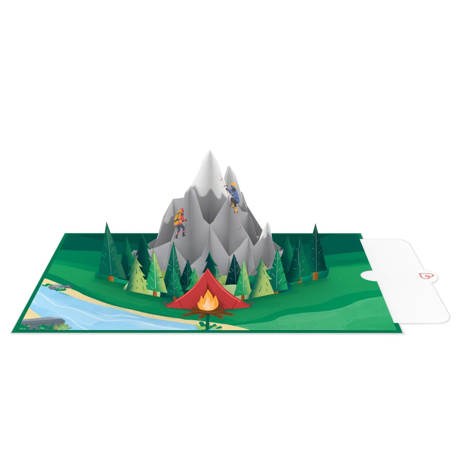 Carte pop-up d'escalade