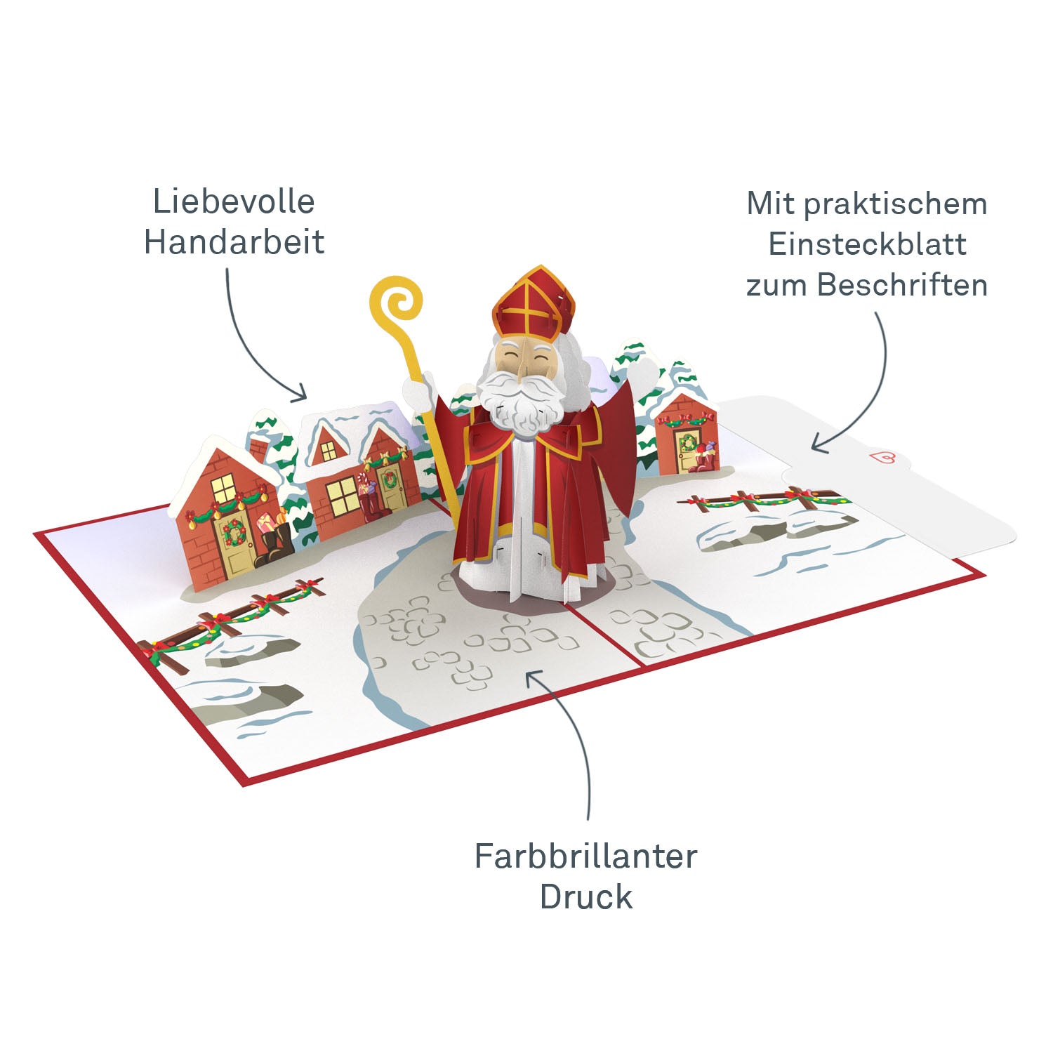Carte pop-up du Père Noël