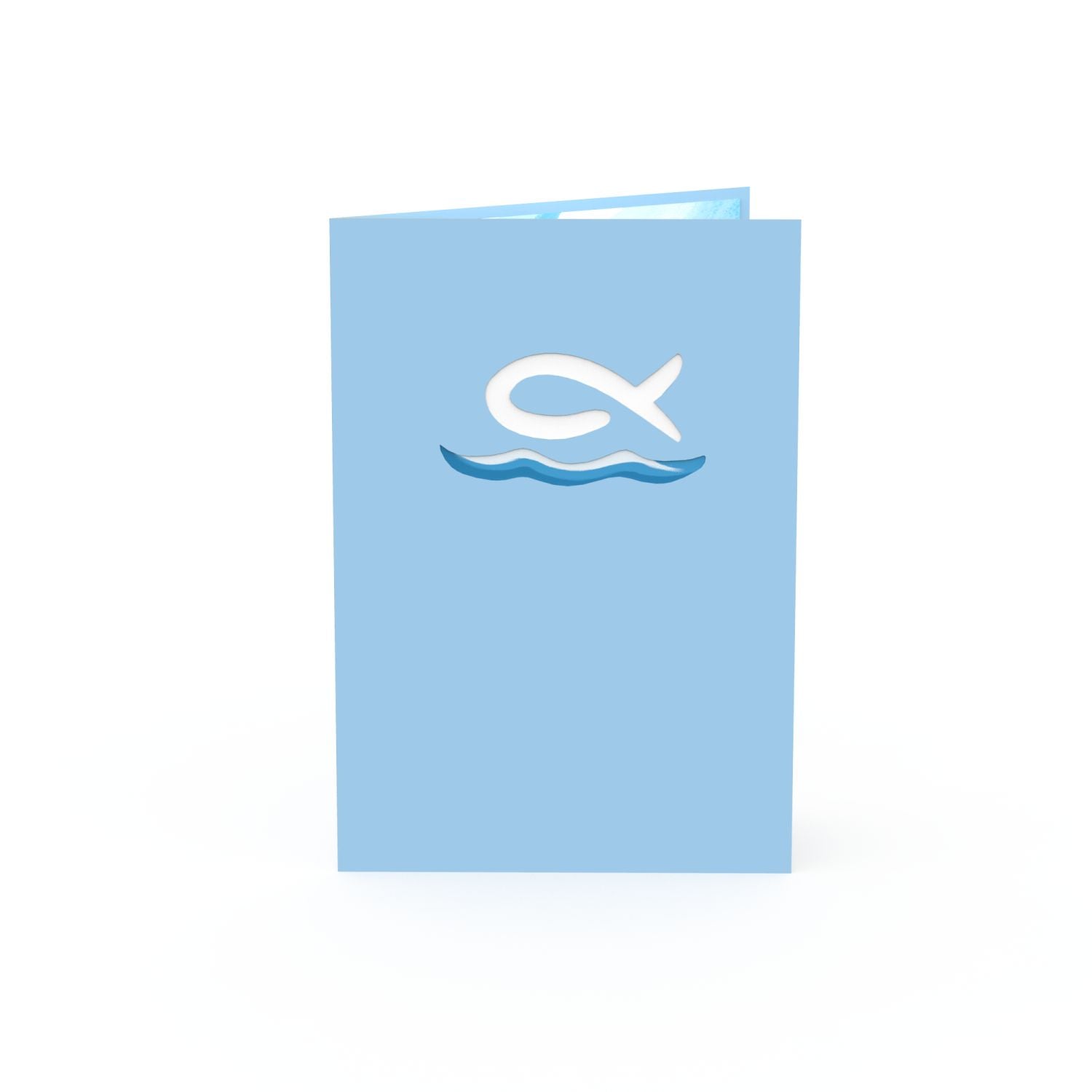 Carte pop-up poisson