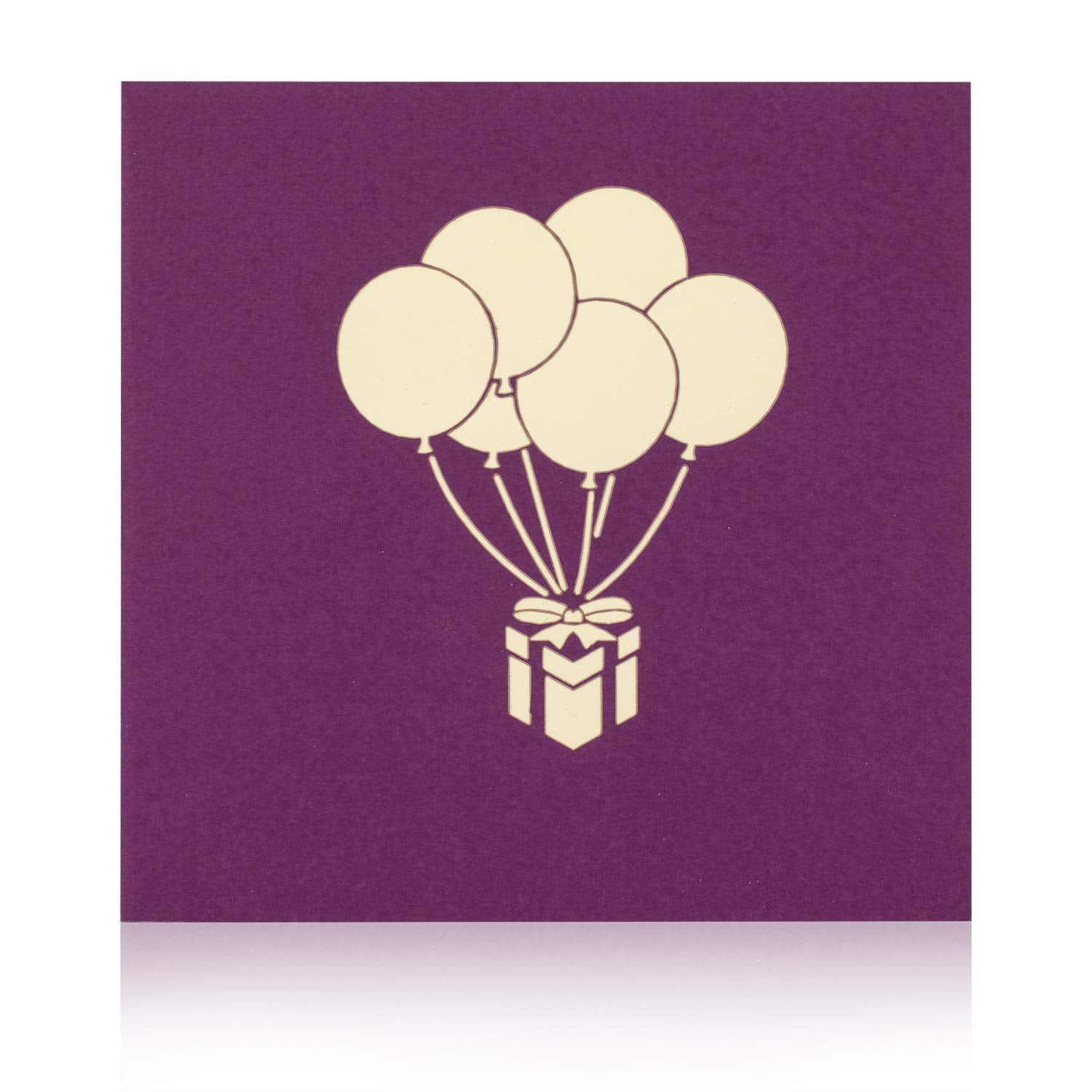 Pop-Up-Karte-Geschenkbox (Violett)-PaperCrush