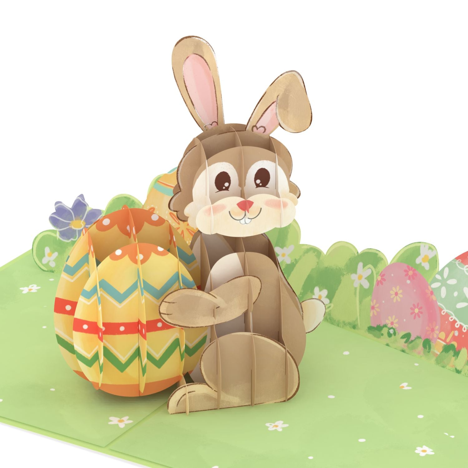 Carte pop-up lapin de Pâques