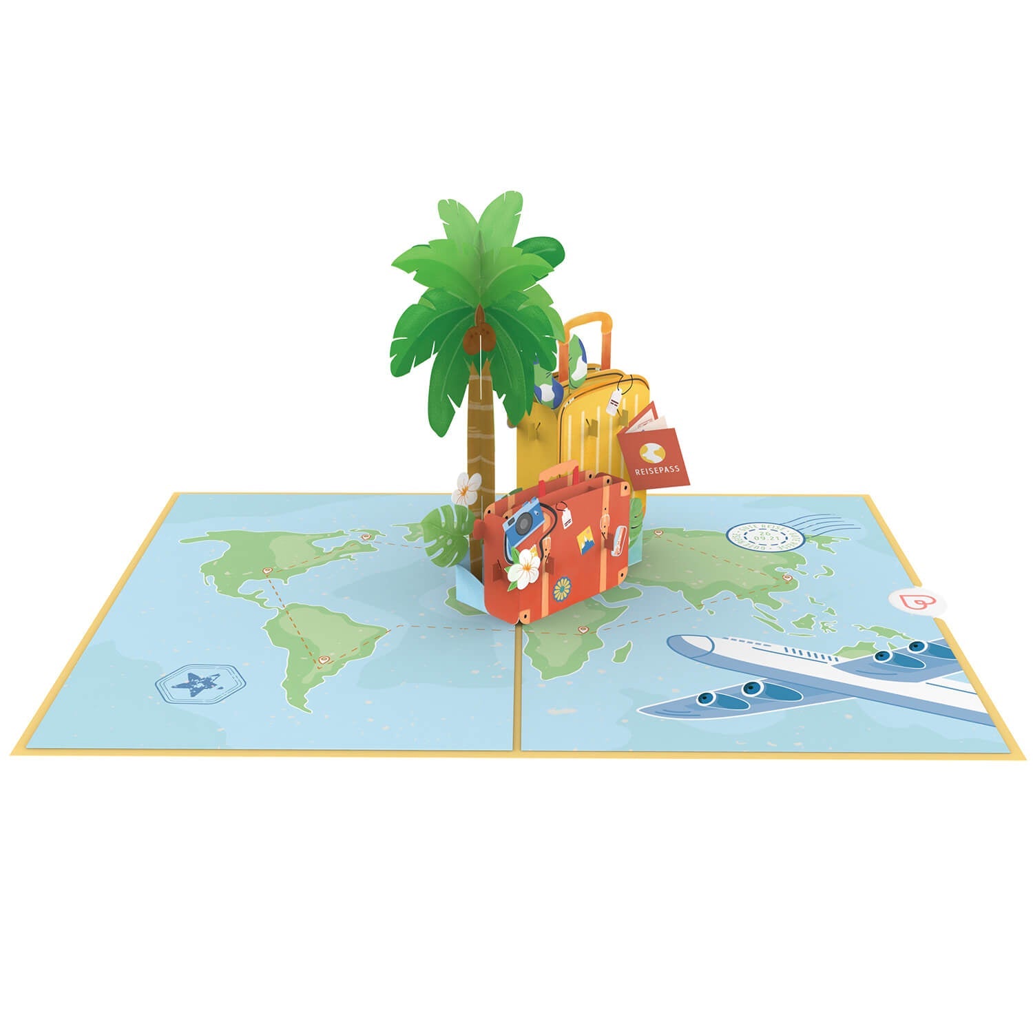 Carte pop-up Bon voyage