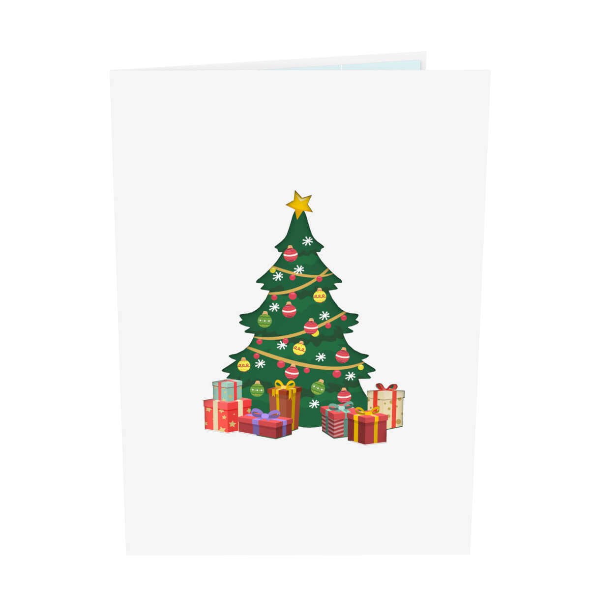 Carte pop-up Père Noël et rennes