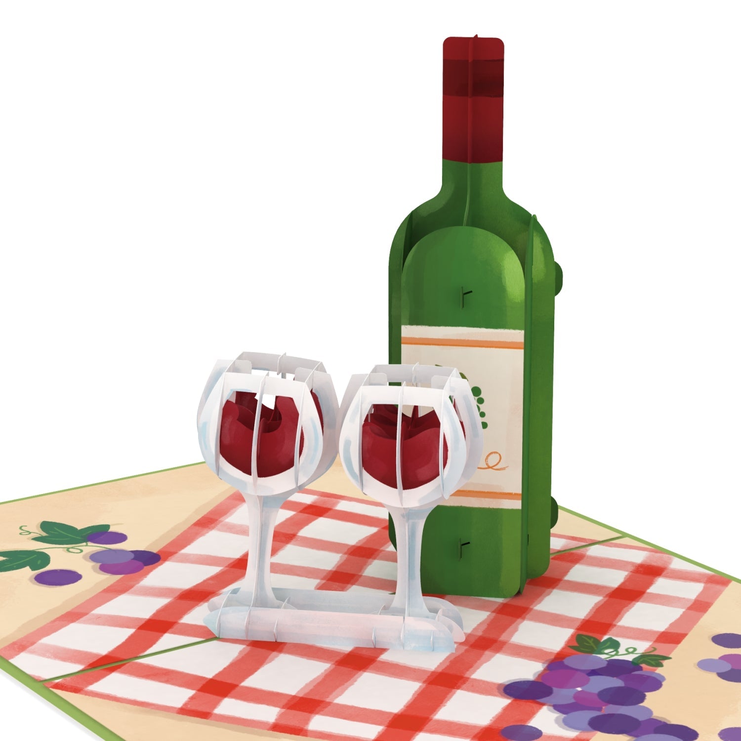 Carte pop-up vin
