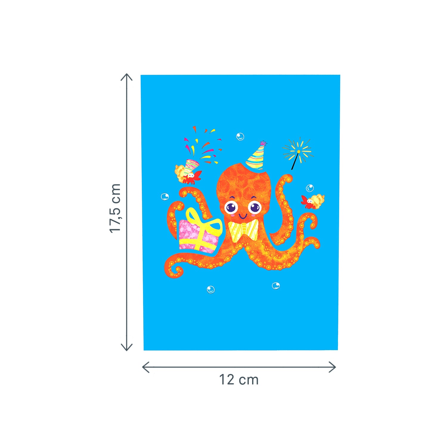 Happy Birthday Oktopus Pop-Up Karte