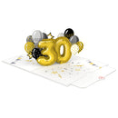 Carte pop-up 30ème anniversaire