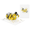 Carte pop-up 40e anniversaire