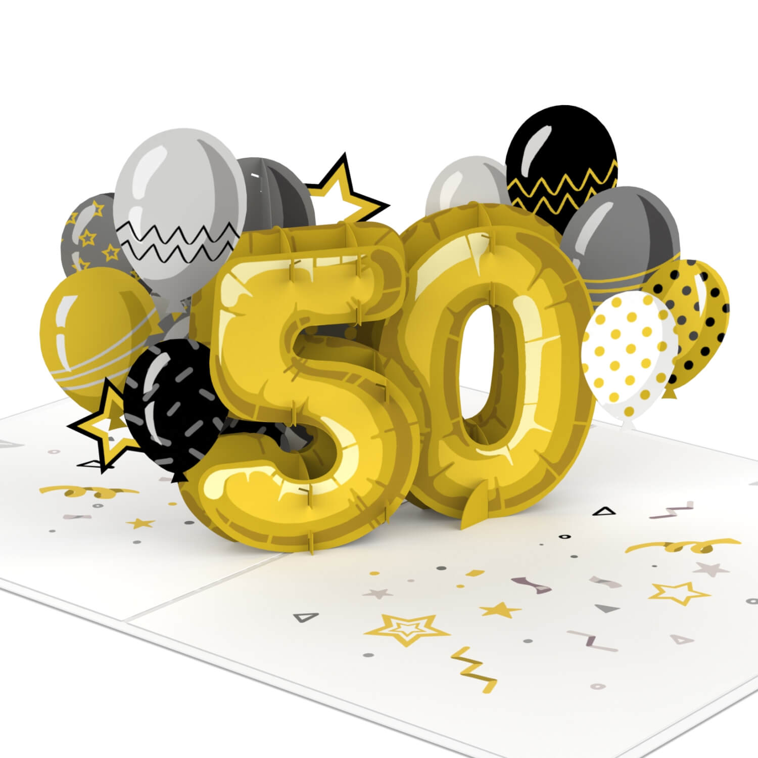 Carte pop-up 50e anniversaire