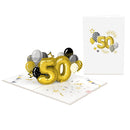 Carte pop-up 50e anniversaire