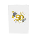 Carte pop-up 50e anniversaire