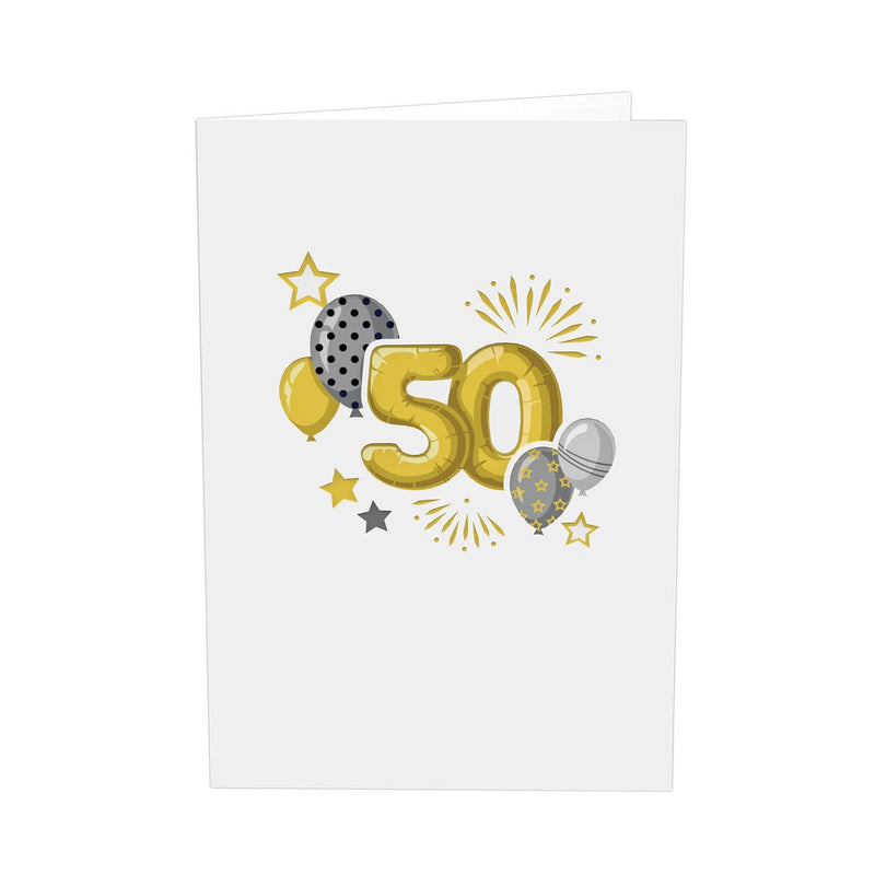 Carte pop-up 50e anniversaire