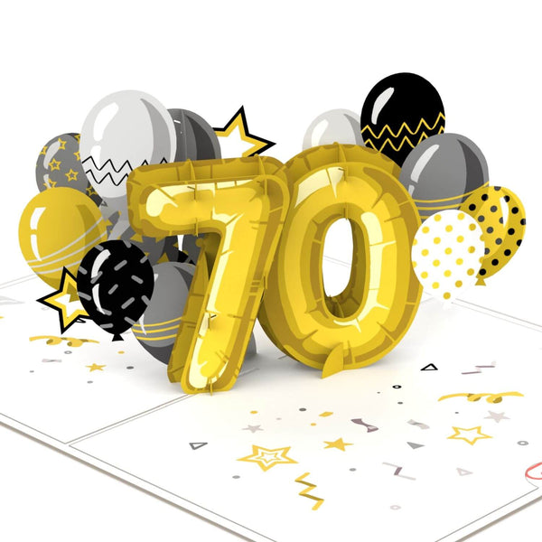 Carte pop-up 70e anniversaire