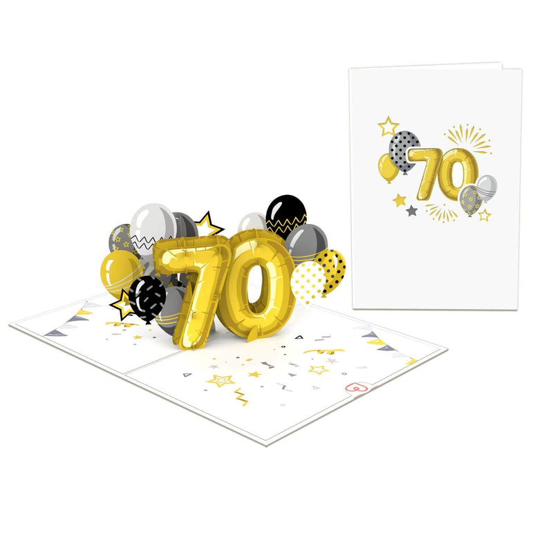 Carte pop-up 70e anniversaire