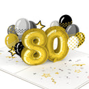 Carte pop-up 80e anniversaire