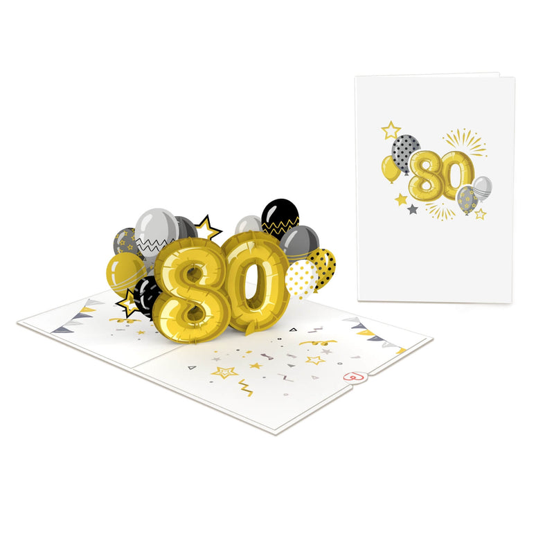 Carte pop-up 80e anniversaire