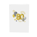 Carte pop-up 80e anniversaire