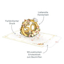 Goldene Hochzeit Pop-Up Karte