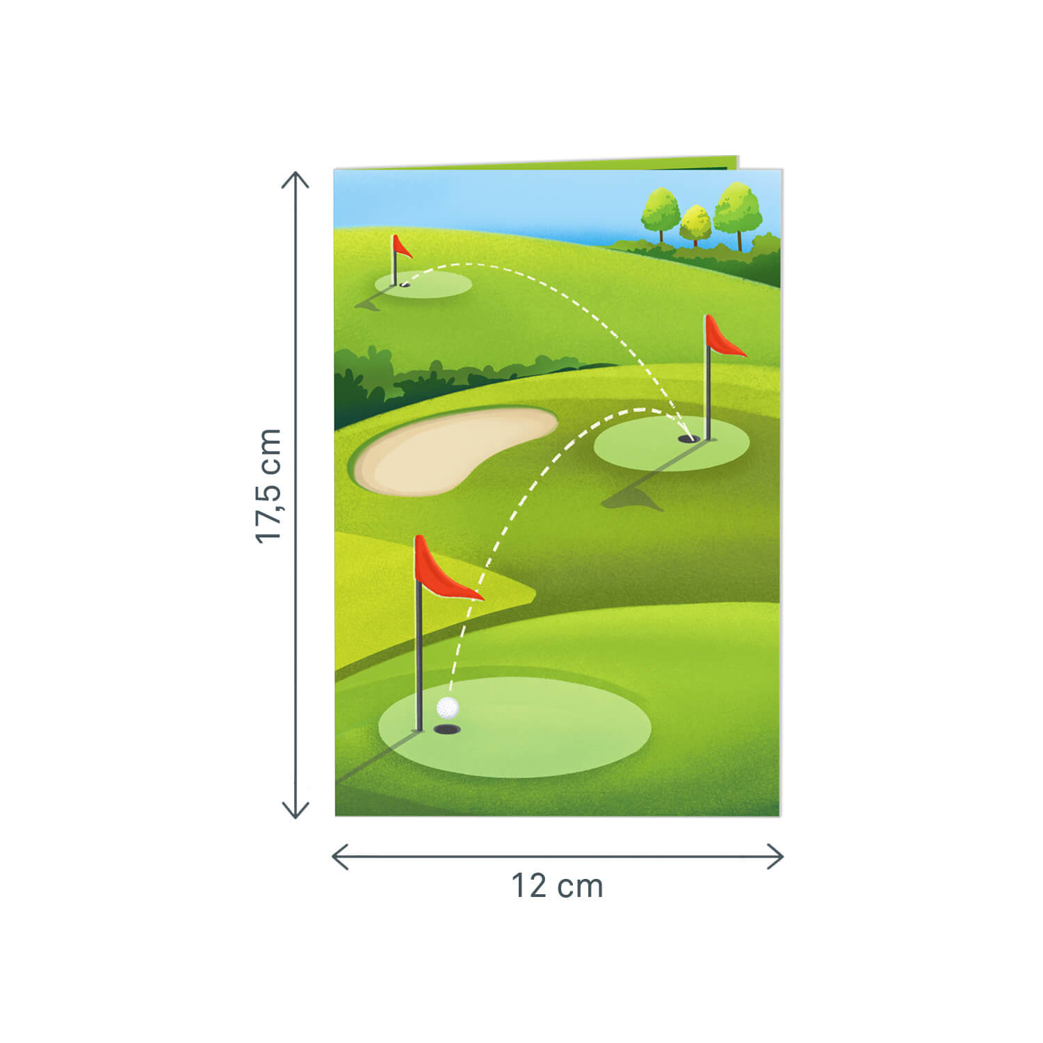 Golf Pop-Up Karte