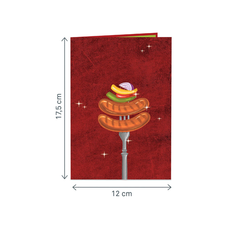 Carte pop-up pour barbecue à gaz