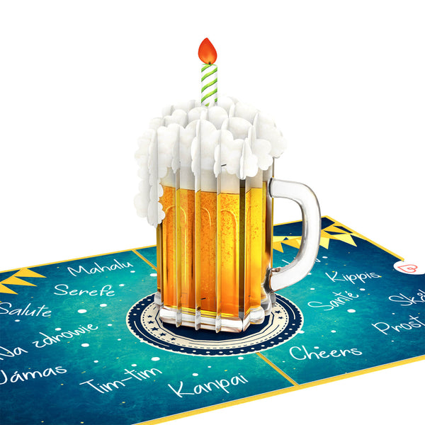 Happy Beerthday Pop-Up Karte