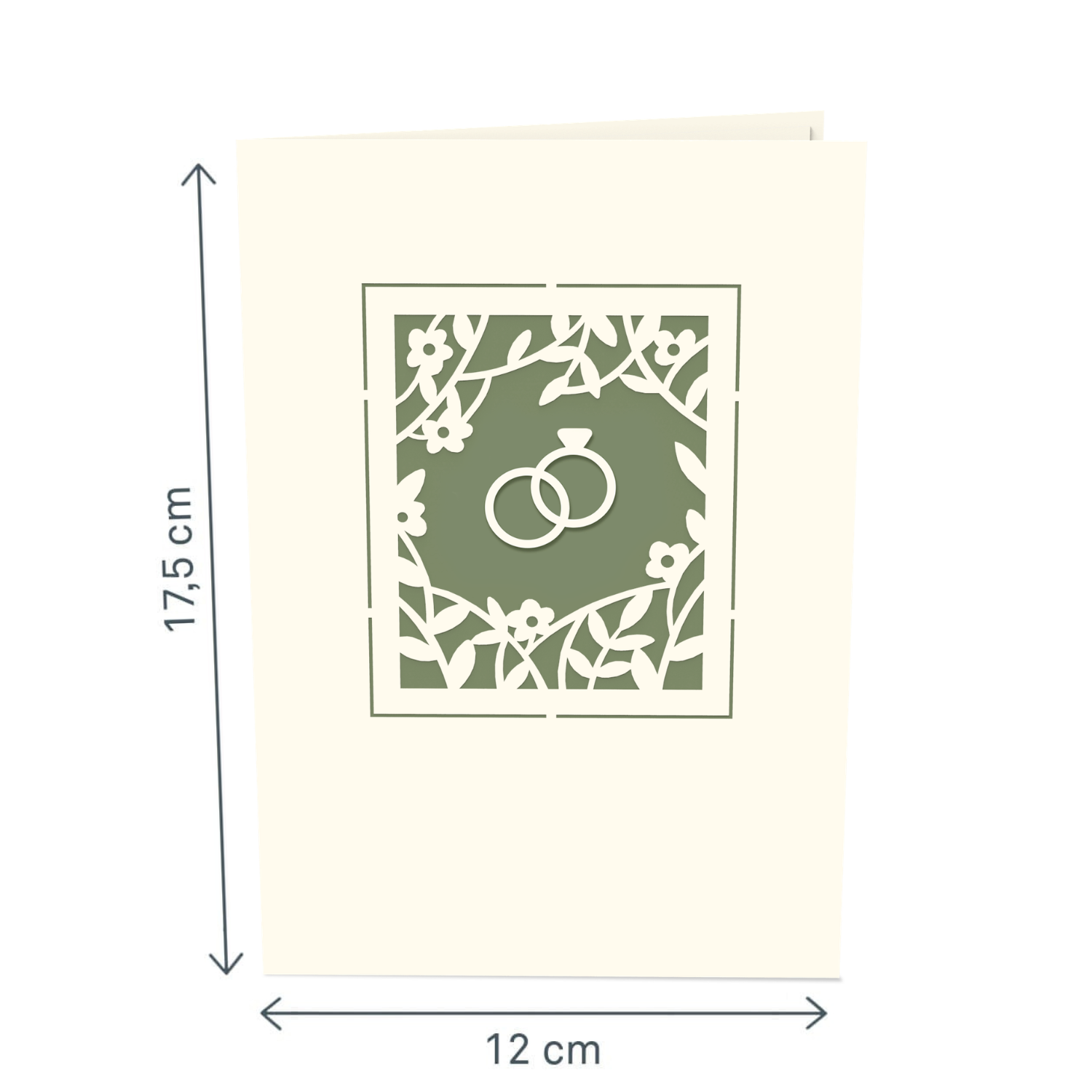 Carte pop-up pour chapelle de mariage