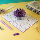 Carte pop-up lavande