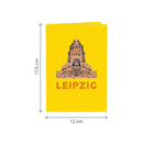 Leipzig Pop-Up Karte