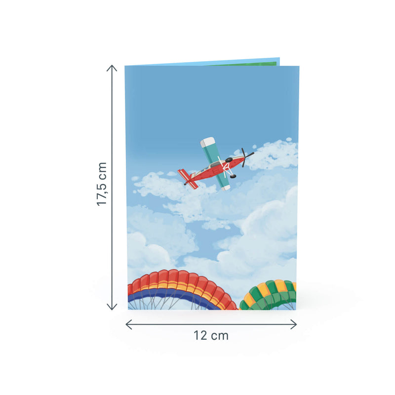 Paragliding Pop-Up Karte