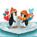 Pinguinliebe Pop-Up Karte