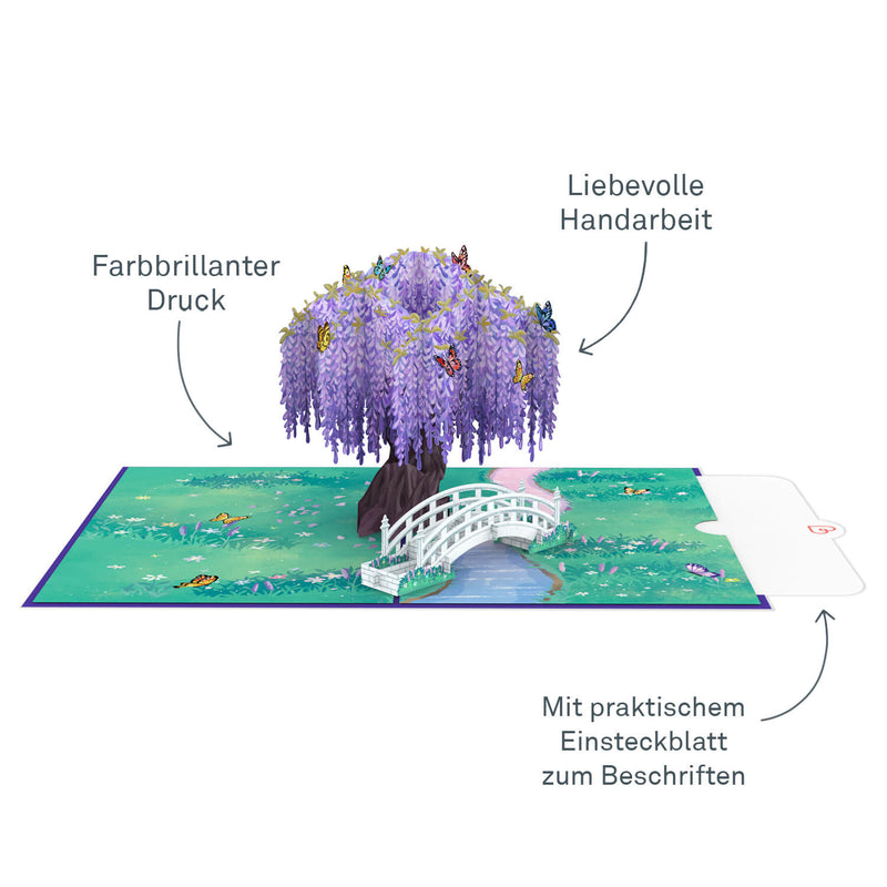 Schmetterlingsbaum Pop-Up Karte