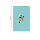 Rennradfahrer Pop-Up Karte