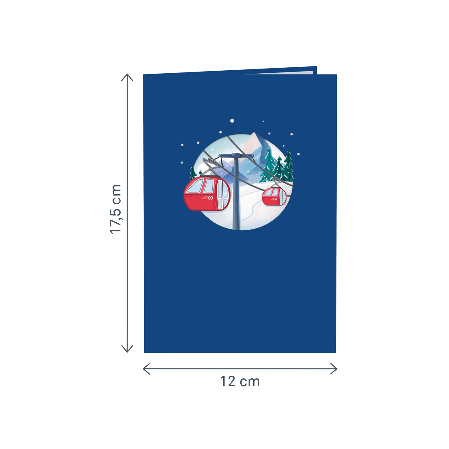 Carte pop-up des télécabines de ski