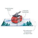 Carte pop-up des télécabines de ski