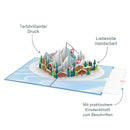 Skipiste Pop-Up Karte