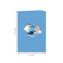 Skipiste Pop-Up Karte