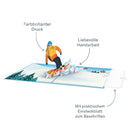 Snowboarder Pop-Up Karte
