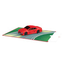 Carte pop-up de voiture de sport