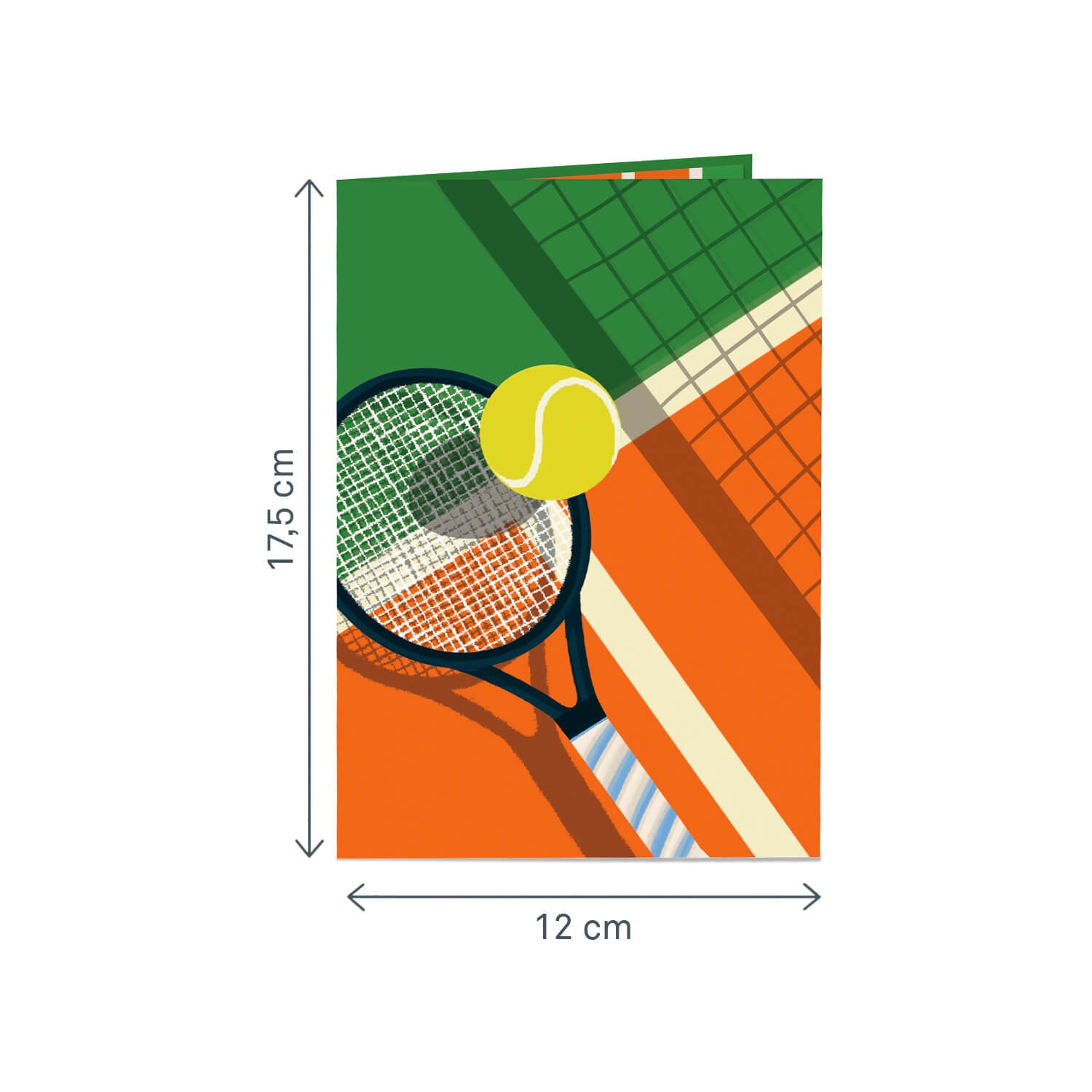 Tennis Pop-Up Karte