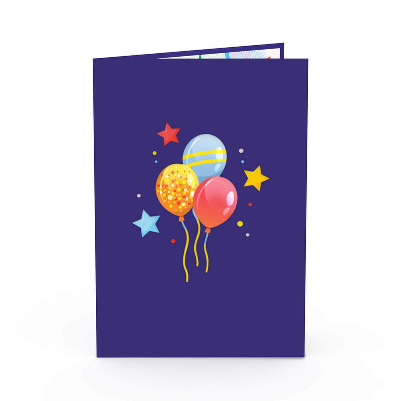 Carte Pop-Up Joyeux Anniversaire (Blau)