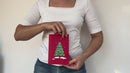 Carte pop-up marché de Noël