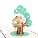 Carte pop-up Cabane dans les arbres