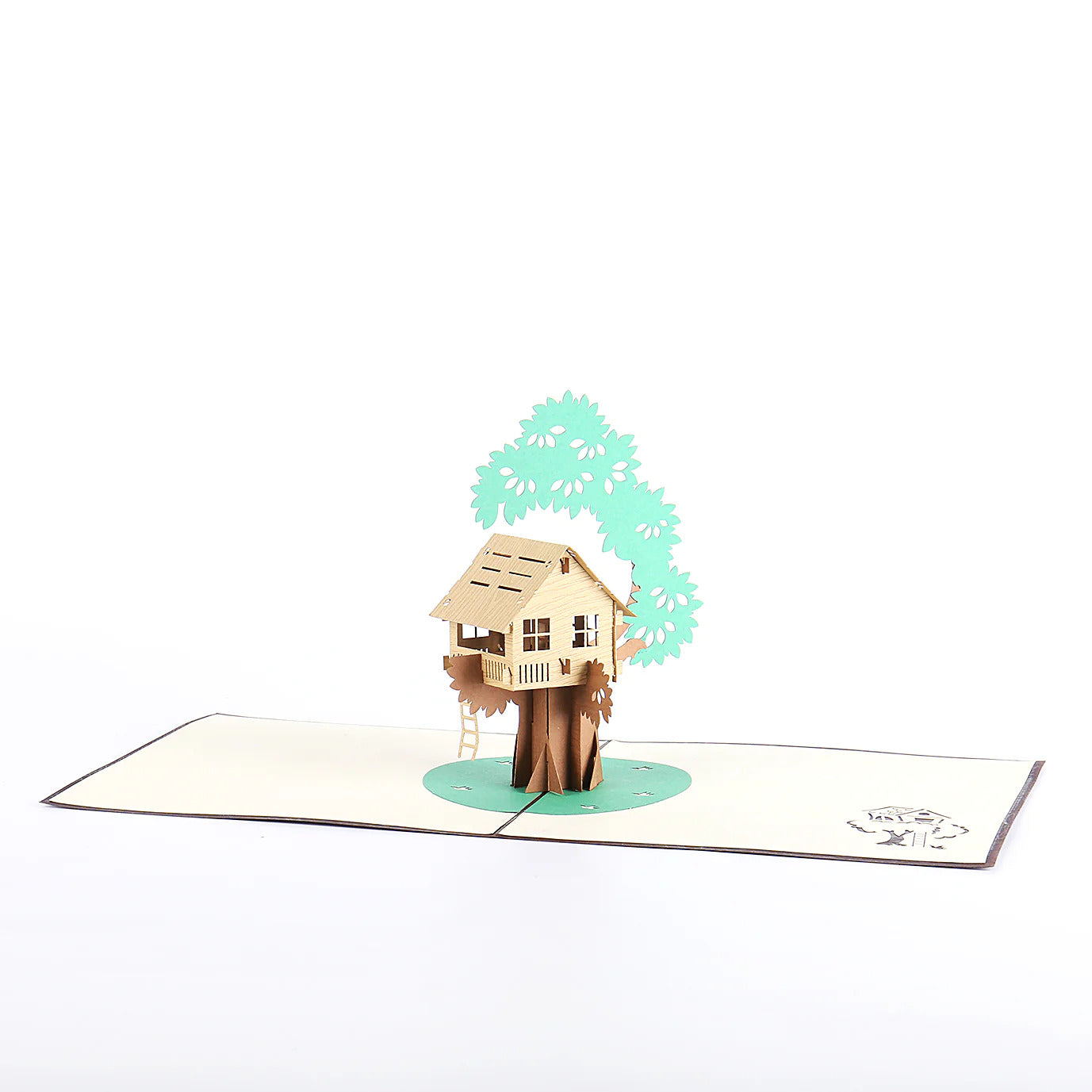 Carte pop-up Cabane dans les arbres