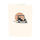 Carte pop-up pour voiturette de golf
