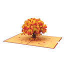 Carte pop-up arbre automnal